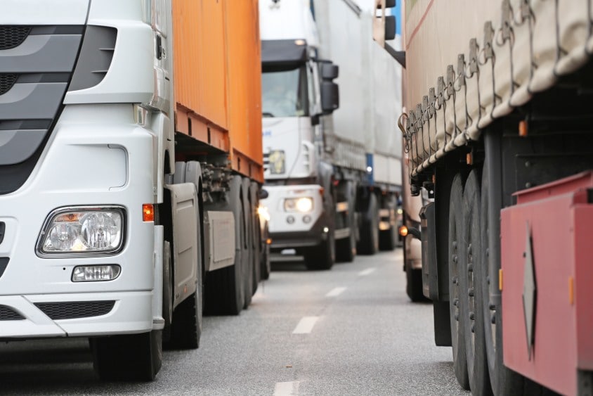 Drivers expect motorway smash due to bloated lorry traffic