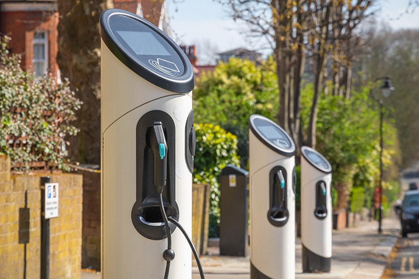 Electric car charging stations