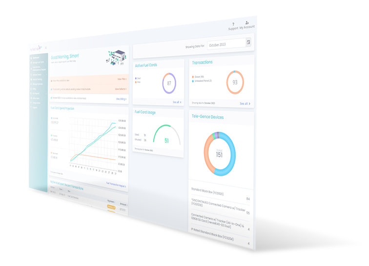 My Fleet Hub dashboard