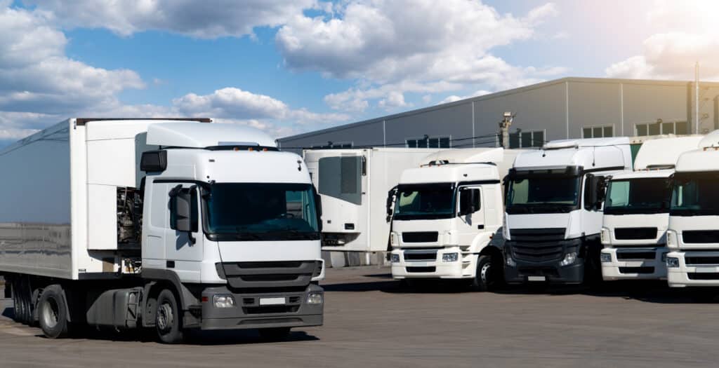 Medium Size Fleet | Semi Trucks Parked Together